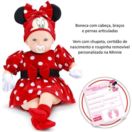 Imagem de Boneca Bebê da Minnie Born Articulada 40cm Roma Original