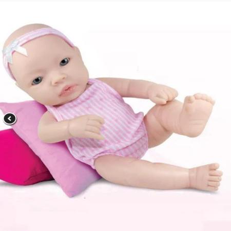 Imagem de Boneca Bebê Mini Baby Silicone Doll Realista Com Certidão