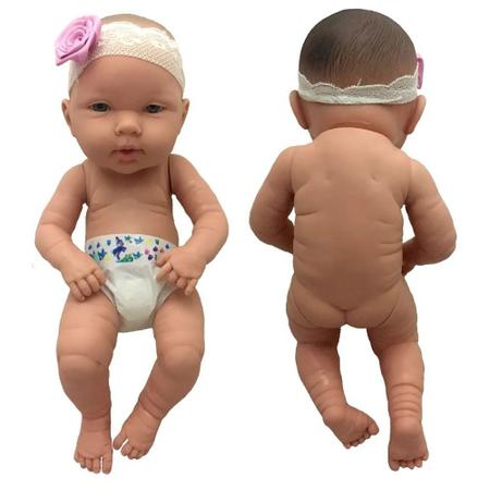 Boneca Baby Ninos Recém Nascida Bebê ReBorn com Acessórios Cotiplás -  Mercadao do Real