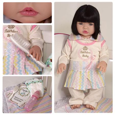 Boneca Bebe Reborn Princesa Barata Envio Rápido Enxoval Luxo - R$ 199,99