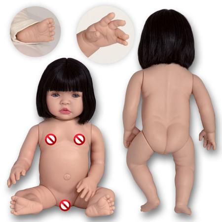 Bebe Reborn Boneca Menina Silicone Realista Com Enxoval - ShopJJ - Bonecas  - Magazine Luiza