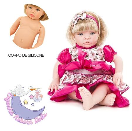 Boneca BB Reborn 100% Silicone Preço Bom Magazine Luiza - Cegonha