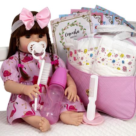 Boneca 100% Silicone Baby Reborn Pode dar Banho - Cegonha Reborn Dolls - Boneca  Reborn - Magazine Luiza