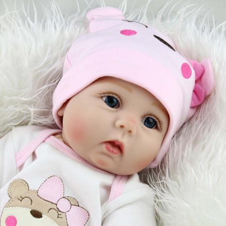 Boneca Bebe Reborn Laura Baby Daylin 18 Infantil 100% Vinil Com Acessórios  - Baby&Kids