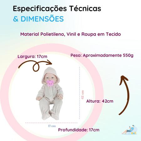 Boneca Bebê Reborn Anjo Com Macacão e Acessórios - Bonecas - Magazine Luiza