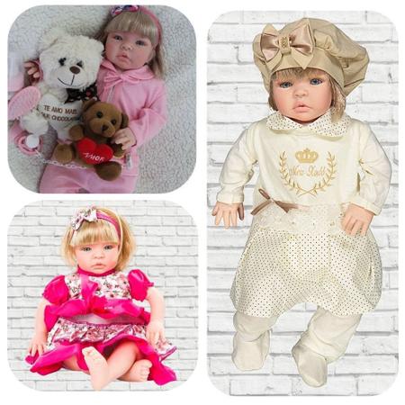 Boneca Bebe Reborn Barata Menina Loira 23 Acessorios De Luxo - Cegonha  Reborn Dolls - Boneca Reborn - Magazine Luiza