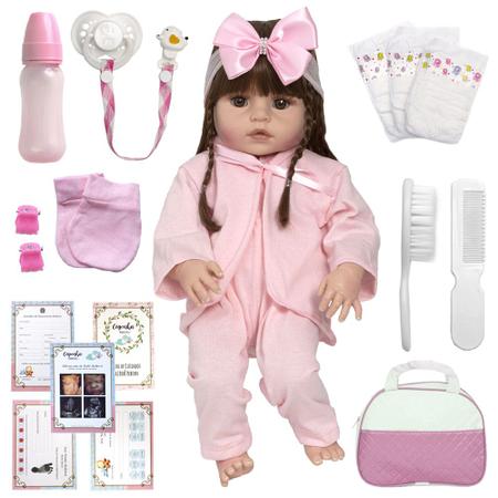 BONECA BEBÊ REBORN LOIRA, 12x s/ juros e frete grátis! - BEBÊ REBORN  BONECAS REALISTAS