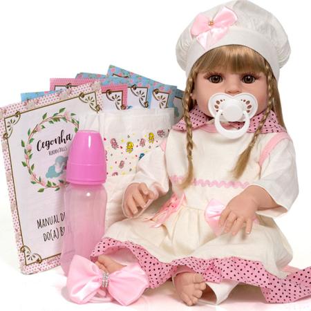 Boneca Bebe Reborn 100% Silicone Magazine Luiza - Cegonha Reborn Dolls -  Bonecas - Magazine Luiza