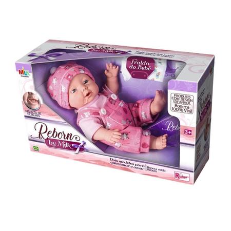 Brinquedos Para Meninas 3 4 5 6 7 8 Anos 2 Bonecas Reborn - Milk Brinquedos  - Boneca Reborn - Magazine Luiza