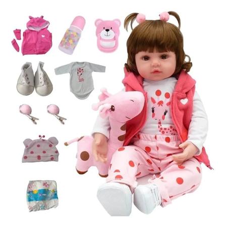 Boneca BB Reborn 100% Silicone Preço Bom Magazine Luiza - Cegonha