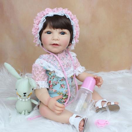 Boneca Bebê Reborn NPK collection Reborn Baby Doll 55 cm