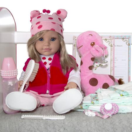 Boneca Bebê Reborn Real Girafinha Loira Bolsa Maternidade - Cegonha Reborn  Dolls - Bonecas - Magazine Luiza