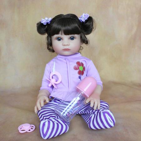 boneca bebe reborn corpo silicone pode dar banho - bzdoll - Boneca Reborn -  Magazine Luiza