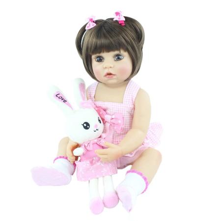 boneca bebe reborn corpo silicone pode dar banho - bzdoll - Boneca Reborn -  Magazine Luiza