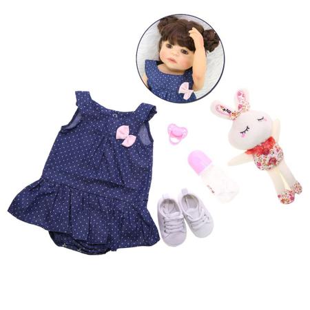 boneca bebe reborn corpo silicone pode dar banho - bzdoll - Boneca Reborn -  Magazine Luiza