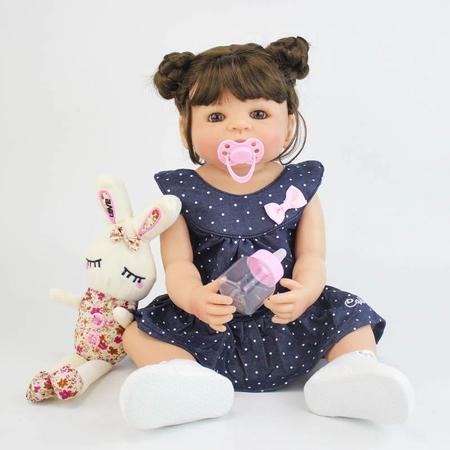 boneca bebe reborn corpo silicone pode dar banho - bzdoll - Boneca Reborn -  Magazine Luiza