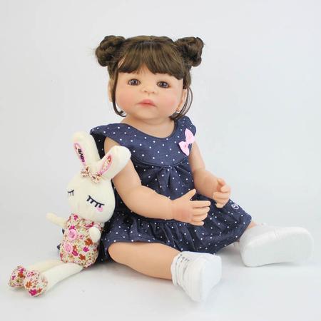 boneca bebe reborn corpo silicone pode dar banho - bzdoll - Boneca Reborn -  Magazine Luiza