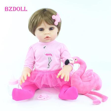 boneca bebe reborn corpo silicone pode dar banho - bzdoll - Boneca Reborn -  Magazine Luiza