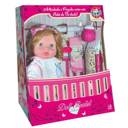 Bebê Reborn Realista Boneca Menina Articulada Vinil Acessórios Brinquedo Bonecas  Yasmin Com Cabelo Loiro Chupeta Magnética Aproximadamente 45cm Doll Realist  Pesadinha De Verdade Brinquedos Syd Nyl