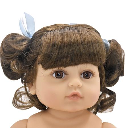 Boneca bebe reborn corpo de pano com 42cm roupa elefantinho dominio imports