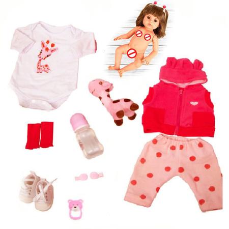 Boneca Bebe Reborn Silicone Girafinha Menina 48cm Realista - Cegonha Reborn  Dolls - Boneca Reborn - Magazine Luiza