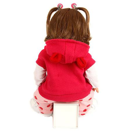 Bebe Reborn Original Girafinha Menina 100% Silicone 48cm Pode dar Banho