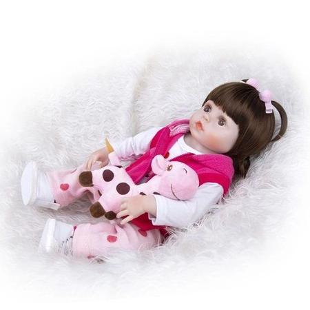 Boneca Bebe Reborn Silicone Girafinha Menina 48cm Realista - Cegonha Reborn  Dolls - Boneca Reborn - Magazine Luiza