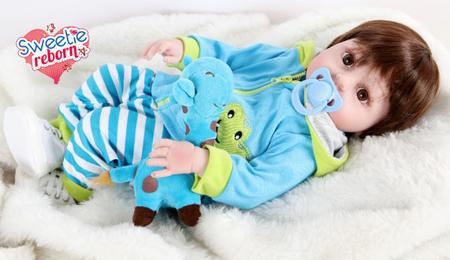 Bebe Reborn Girafinha Menina 100% Silicone 48cm - China Silicone and Baby  Toys price