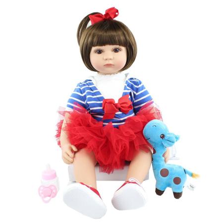 Compre Bzdoll 60 cm silicone macio bebê reborn boneca pano corpo