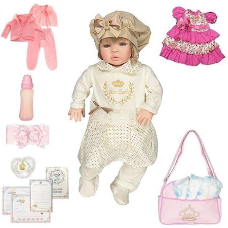 Boneca Bebe Reborn Barata Menina Loira 23 Acessorios De Luxo - Cegonha  Reborn Dolls - Boneca Reborn - Magazine Luiza