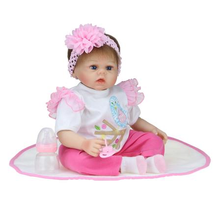 Boneca Bebê Reborn Kikita Doll DLP-01 - Fênix Brinquedos