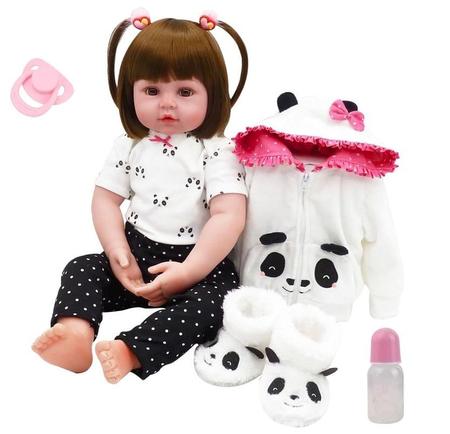 BONECA BEBE REBORN LAURA BABY IARA - Shiny Toys