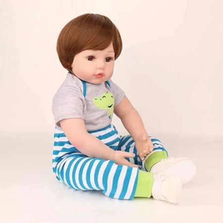 BONECA BEBE REBORN LAURA BABY GUI 18 100% VINIL LEOPAM KIDS