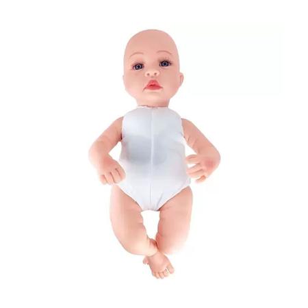 Boneca Bebê Reborn Laura Baby Cry Valentim com 6 Acessórios