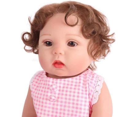 BONECA BEBE REBORN LAURA BABY CATHRYN 100% VINIL - Shiny Toys