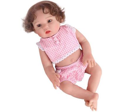 BONECA BEBE REBORN LAURA BABY CATHRYN 100% VINIL - Shiny Toys