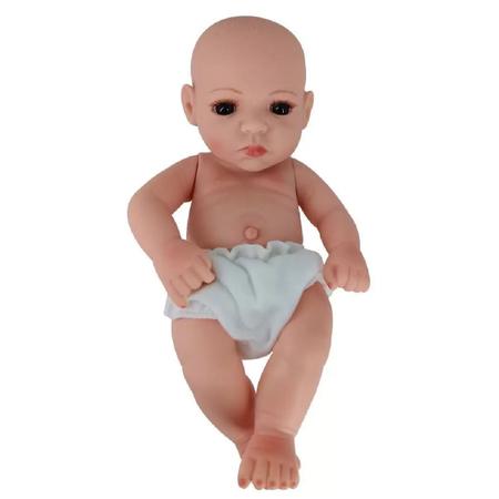 Boneca Bebe Reborn Laura Baby Mini Jolie 100% Vinil Macio 3 Acessórios  Enxoval Completo Shiny Toys - 000543 - Distribuidora Tropical Santos