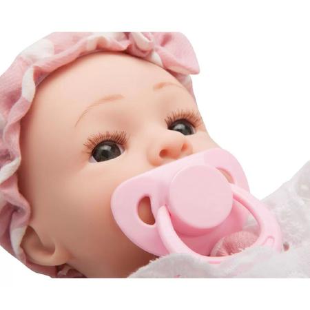 Boneca Articulada e Acessórios - Bebê Reborn - Laura Baby Cathryn