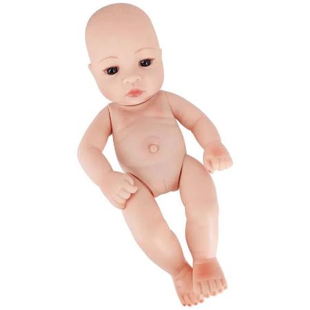 Boneca Bebê Reborn Laura Baby Cry Valentim com 6 Acessórios