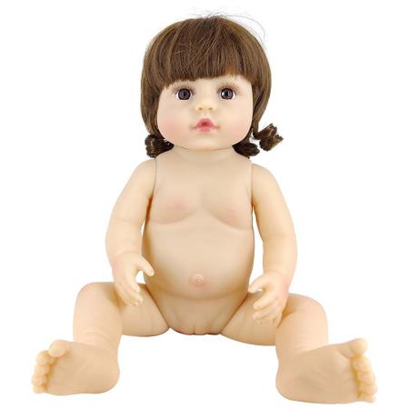 Boneca Bebê Reborn Laura Baby Agatha 100% Silicone