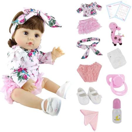 Roupa Para Boneca Bebe Reborn Laura Baby Girafa - TRENDS Brinquedos