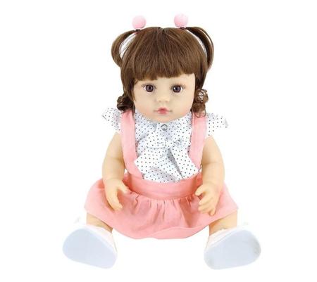 BONECA BEBE REBORN LAURA BABY VALENTINA 18 100% VINIL LEOPAM KIDS