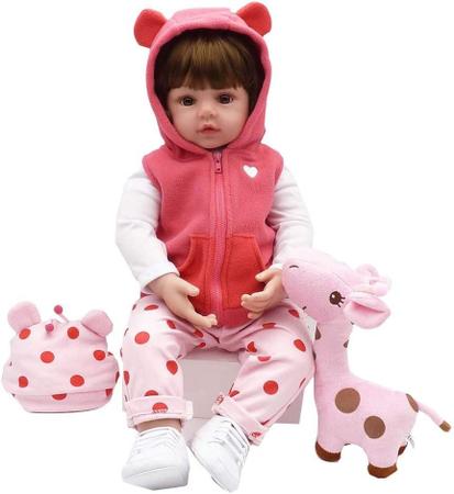 BONECA BEBE REBORN LAURA BABY VALENTINA 18 100% VINIL LEOPAM KIDS