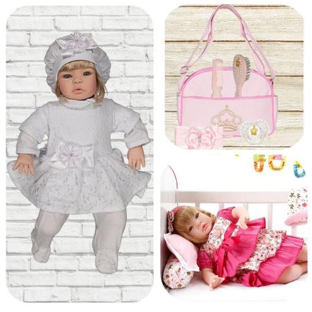 Boneca Bebe Reborn Barata Menina Loira 23 Acessorios De Luxo - Cegonha  Reborn Dolls - Boneca Reborn - Magazine Luiza