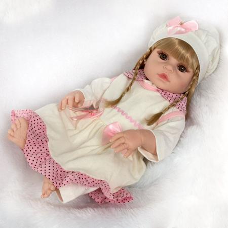 Boneca Bebê Reborn Menina Loira Princesa Com 20 Acessórios - Meu xodó  reborns - Bonecas - Magazine Luiza