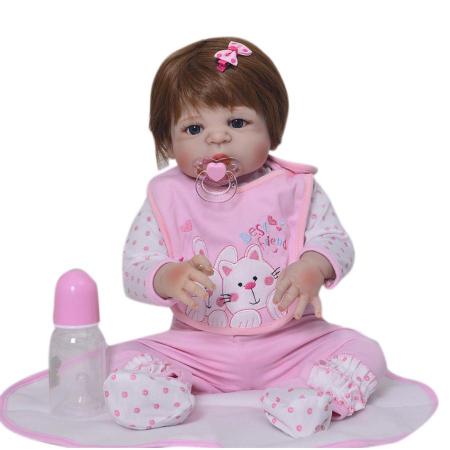 boneca bebe reborn corpo silicone pode dar banho - bzdoll - Boneca Reborn -  Magazine Luiza