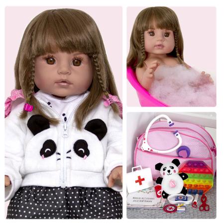 Boneca Bebe Reborn Siliconado Girafinha Realista Maria Clara - Cegonha  Reborn Dolls - Boneca Reborn - Magazine Luiza