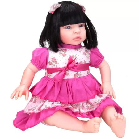 Bebê Reborn Realista Boneca Menina Articulada Vinil Acessórios Brinquedo Bonecas  Yasmin Com Cabelo Loiro Chupeta Magnética Aproximadamente 45cm Doll Realist  Pesadinha De Verdade Brinquedos Syd Nyl