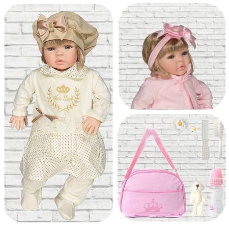 Boneca Bebe Reborn Barato com enxoval lindo e Mala Maternidade em Promoção  na Americanas