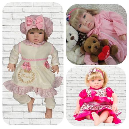 Boneca Bebe Reborn Barata Menina Loira 23 Acessorios De Luxo - Cegonha  Reborn Dolls - Boneca Reborn - Magazine Luiza